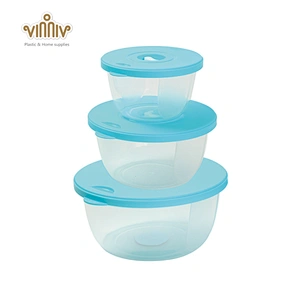 Kitchen plastic food storage box set(3pcs)