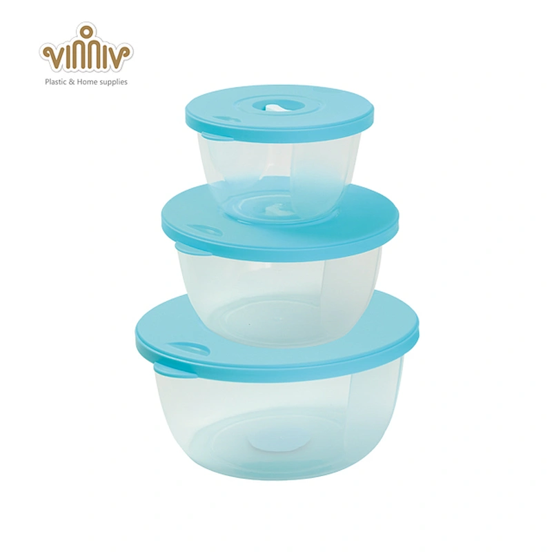Kitchen plastic food storage box set(3pcs)