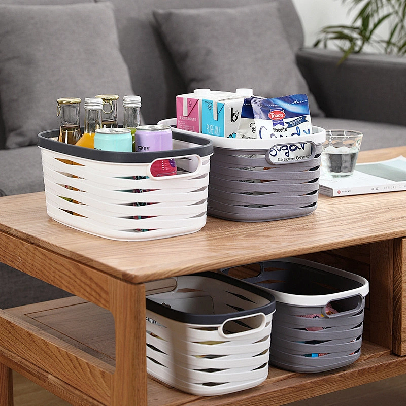 plastic office bathroom storage organizer basket storage with handle