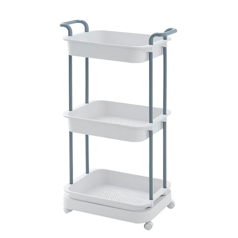 multifunctional kitchen home storage rack wicker shelf organizer for bathroom with wheels