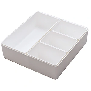 plastic bathroom office desk storage underwear drawer organizer divider box