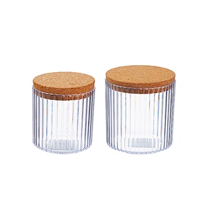 New selling Large Capacity transparent Sealed Cans cereal storage container Candy Jars Tea Box with Cover home