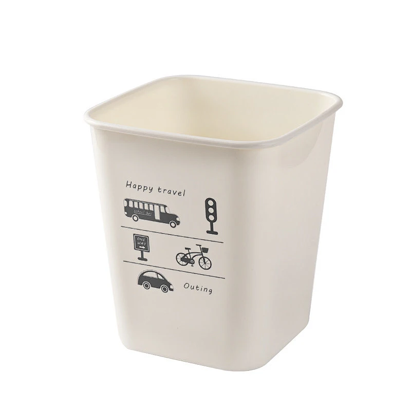 cute square kitchen office dustbin waste bin hotel room