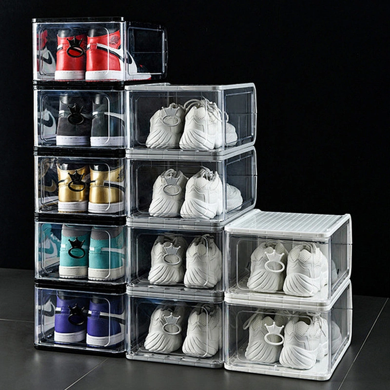 white black luxury folding jordan custom shoe boxes carton display case storage packaging holder organizer