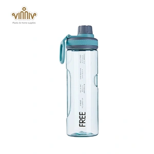 650ML clear sports plastic drinking water bottle