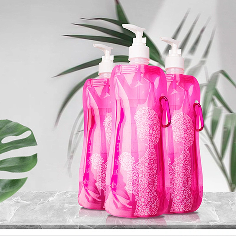 Plastic portable Bottle Empty Bottles For Pump pocket bag