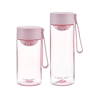 400ml / 550m flat eco friendly transparent custom water bottles with custom logo bpa in bulk