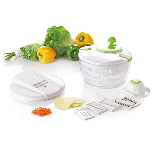 Hand pull grips plastic salad Mixer spinner dryer Manual maker large Fruit and vegetable bowl Salad spinner