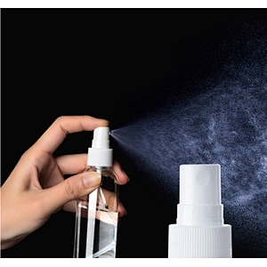 empty mini pet spray bottle 100ml clear packaging with sprayer