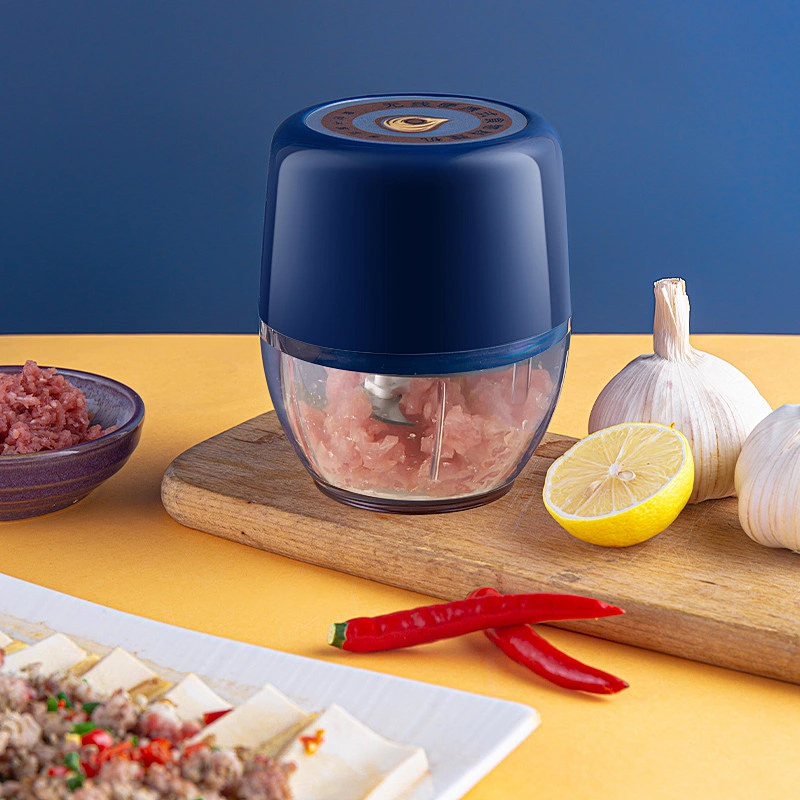 mini kitchen tool electric meat grinders chopper vegetable onion garlic cutter portable manual with USB