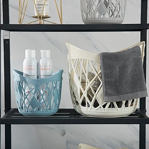 2020 design Custom multi-purpose eco-friendly pp snack book sundries home decoration woven rattan laundry baskets storage