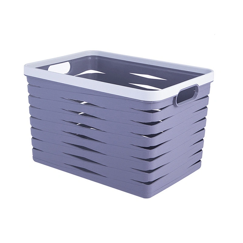 wholesale houseware custom stackable plastic pp laundry storage basket containers bathroom organizer for home use