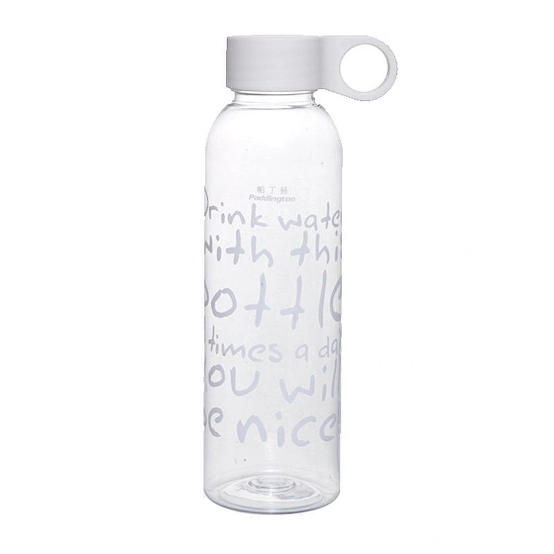 Custom plastic transparent  Wholesale 550ML BPA Free Plastic Drinking Sports water bottle