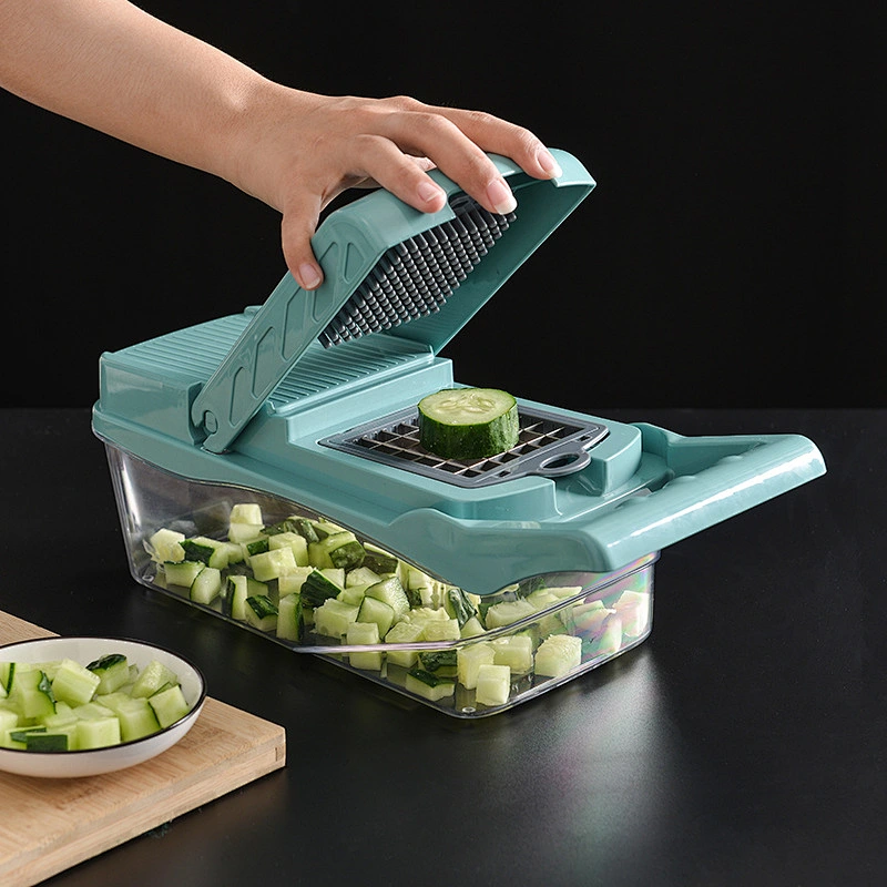 smart kitchen accessories tool food fruit vegetable onion garlic cutter manual chopper plastic shredder mandoline slicer