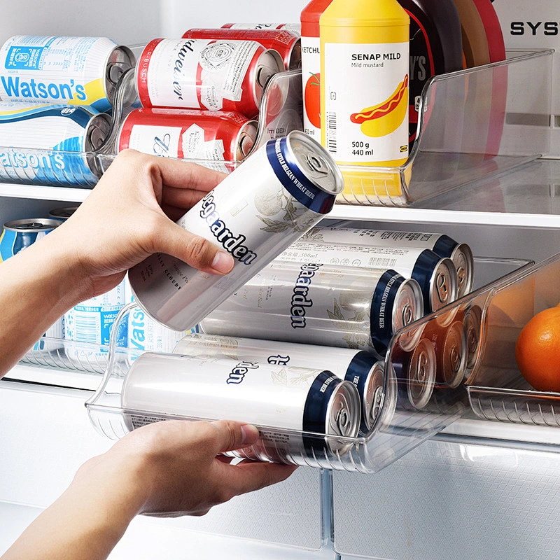 Stackable kitchen vegetable fruit clear plastic food container refrigerator storage drawer bin organizer for Fridge
