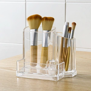 transparent makeup lipstick brushes box storage box acrylic tray organizer pen container for cosmetics