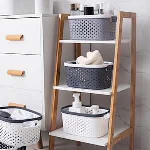 bath large stackable kids toy clothing pp plastic woven dirty laundry sundries storage baskets container bin for bathroom