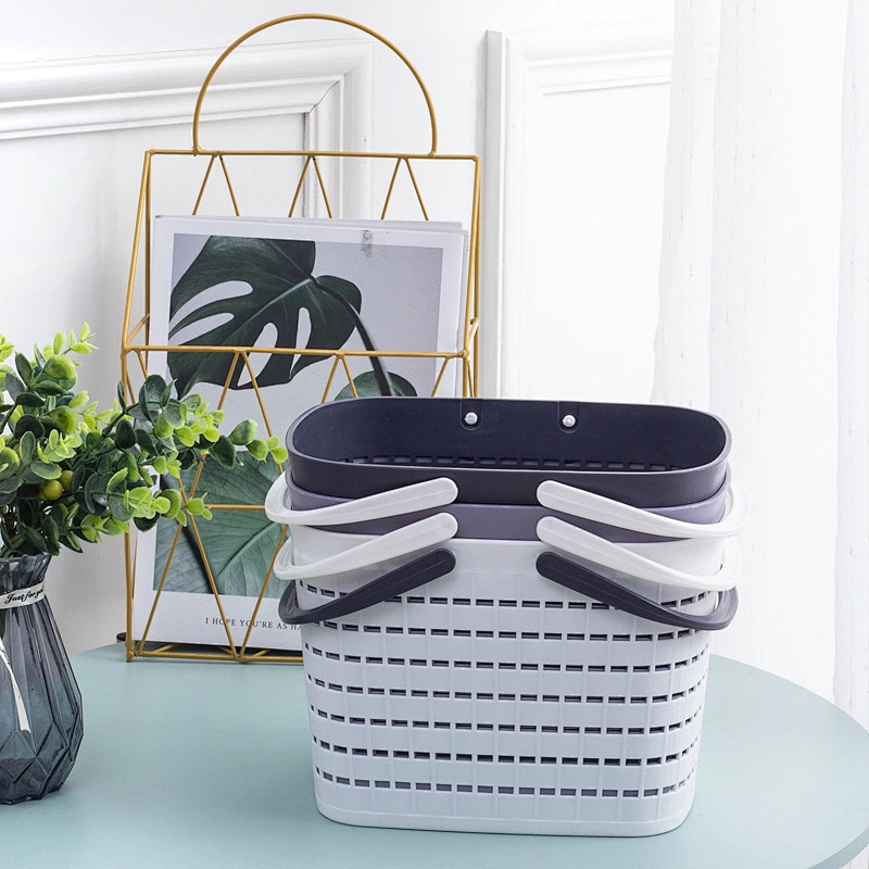 multipurpose stackable home storage organization plastic clothing storage bins baskets with handle