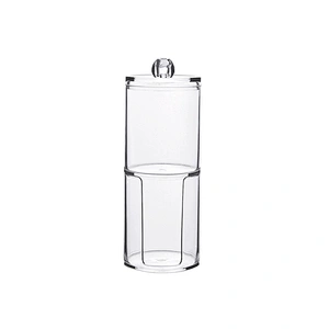 Round shaped makeup organizer Q-tip swab cotton storage box container portable Wholesale