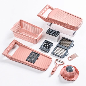 smart kitchen accessories tool food fruit vegetable onion garlic cutter manual chopper plastic shredder mandoline slicer