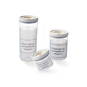 Amazon Hot Sale mason candy 500 ml jar cereal storage container set with seal lid plastic