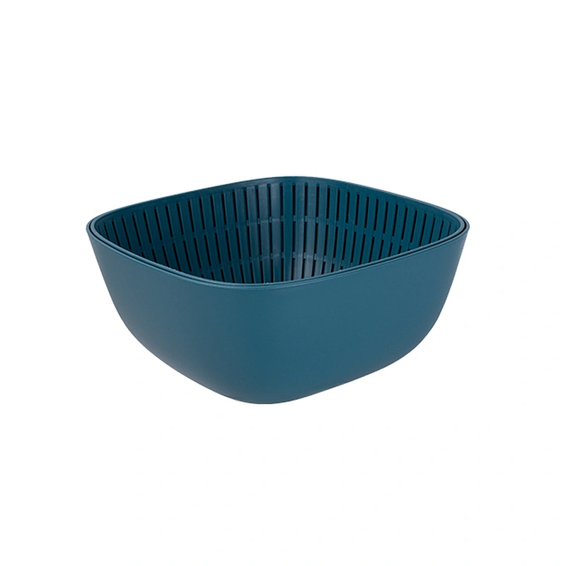 fruits vegetable food plastick vegetable double layer thick drain basket washing bowl set