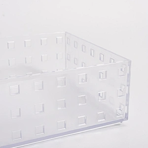 Carved Plastic Drawer Organizer Dividers for Bathroom Cosmetic Makeup and Kitchen Silverware Cutlery Utensil Tool Box