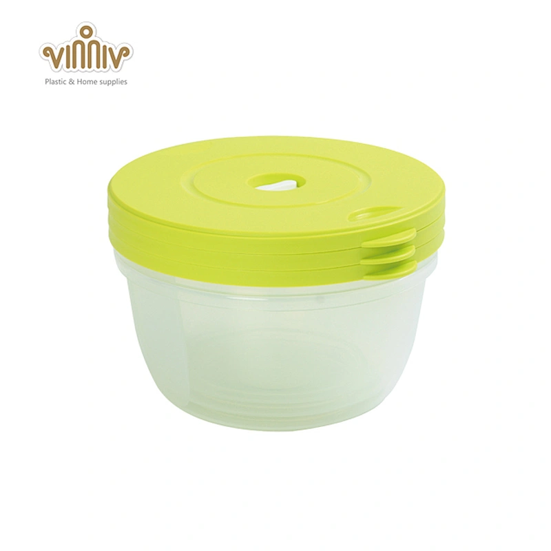 1.1L kitchen plastic food storage box set(3pcs)