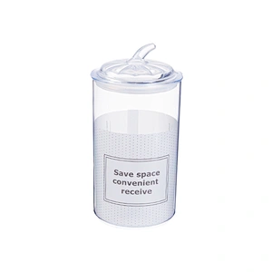 Hallowmas candy Round Easy smooth Lock kitchen storage tank small clear plastic airtight food storage jar lid packaging