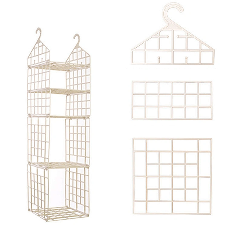 Plastic wardrobe Closet shelving Space Saving Folding Home organize Storage Adjustable pants Clothes hangers & racks bedroom
