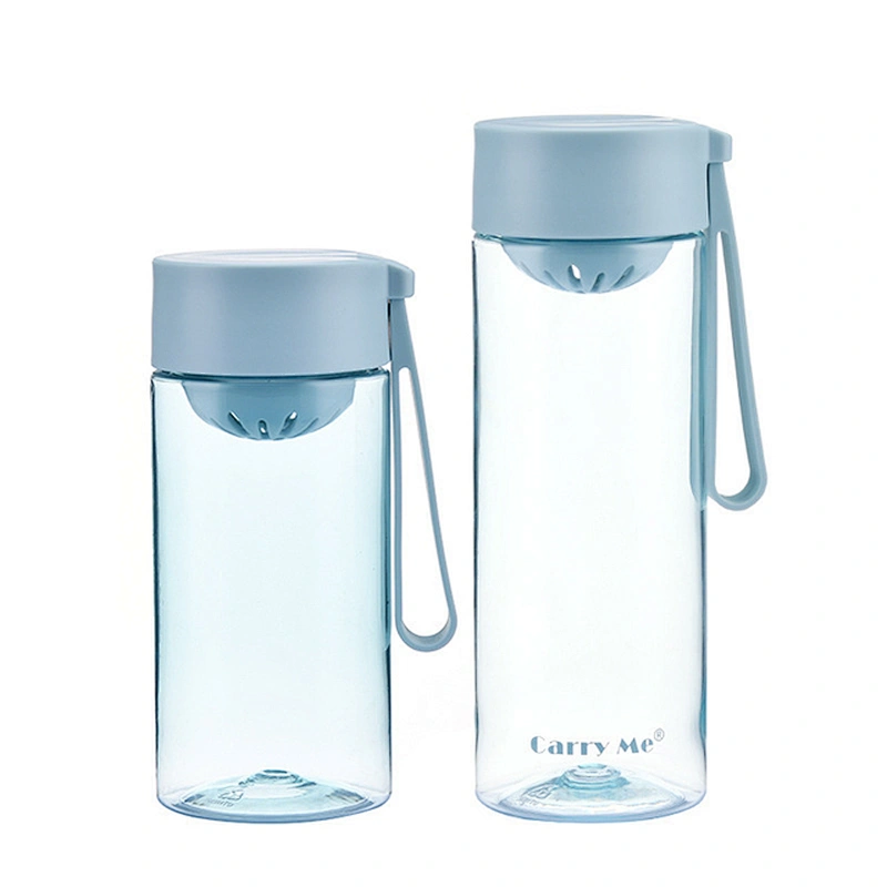 400ml / 550m flat eco friendly transparent custom water bottles with custom logo bpa in bulk