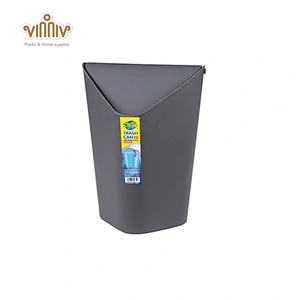 Creative 6.5L small size plastic flip dustbin