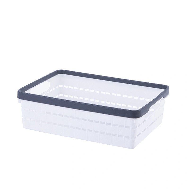 plastic home storage stackable basket kids toy clothes organizer packaging with handle