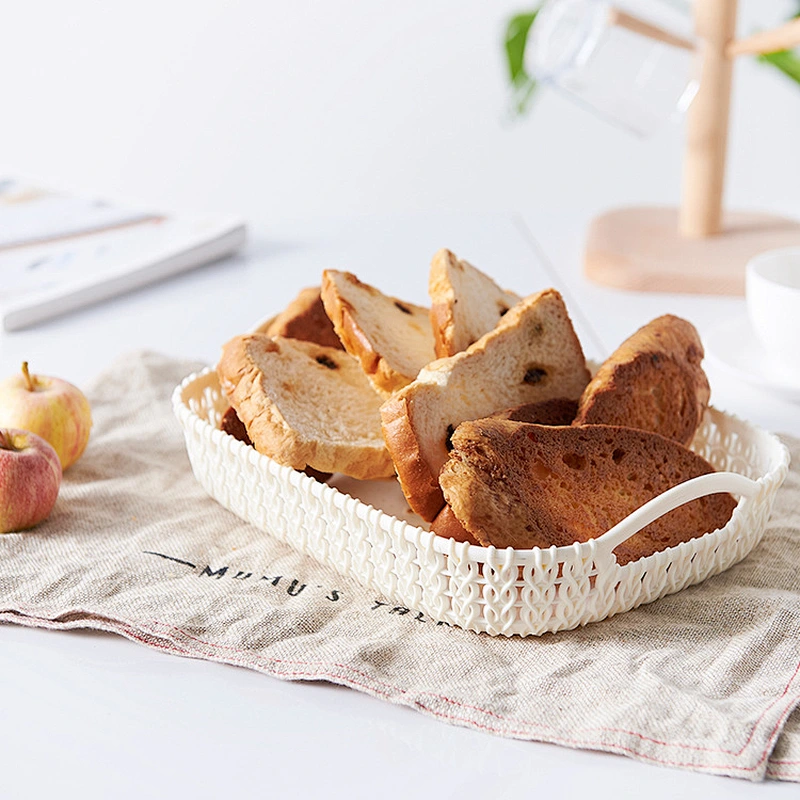Plastic fruit vegetable plate basket for kitchen