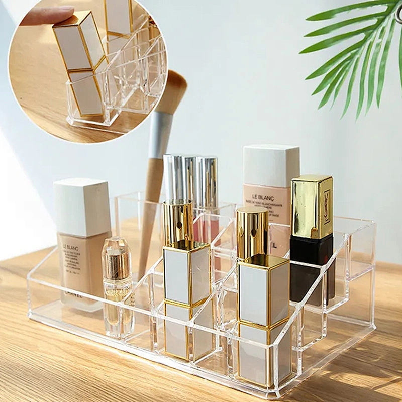desktop cosmetic lipstick holder acrylic makeup organizer storage box