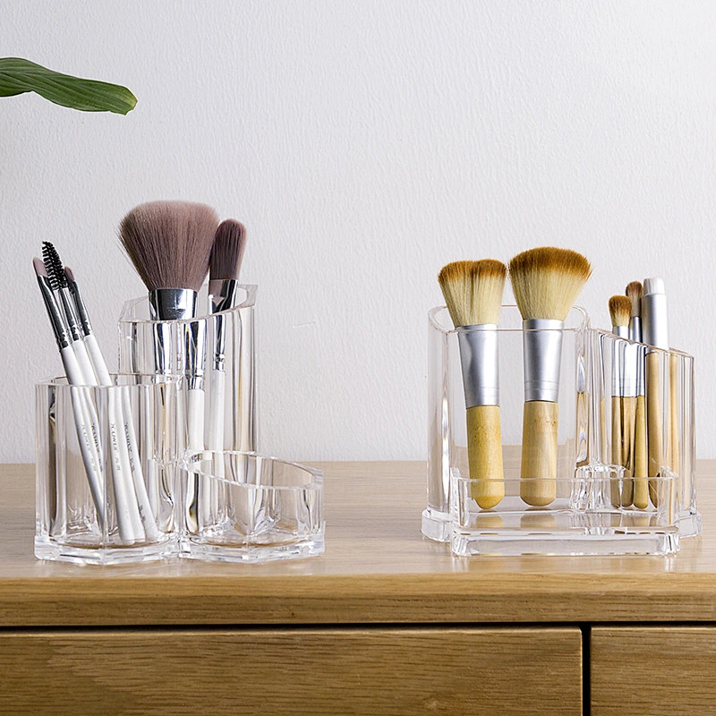 transparent makeup lipstick brushes box storage box acrylic tray organizer pen container for cosmetics