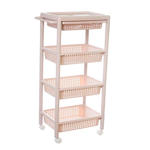 kitchen bathroom plastic shelves corner shelf rack organizer storage basket drawer