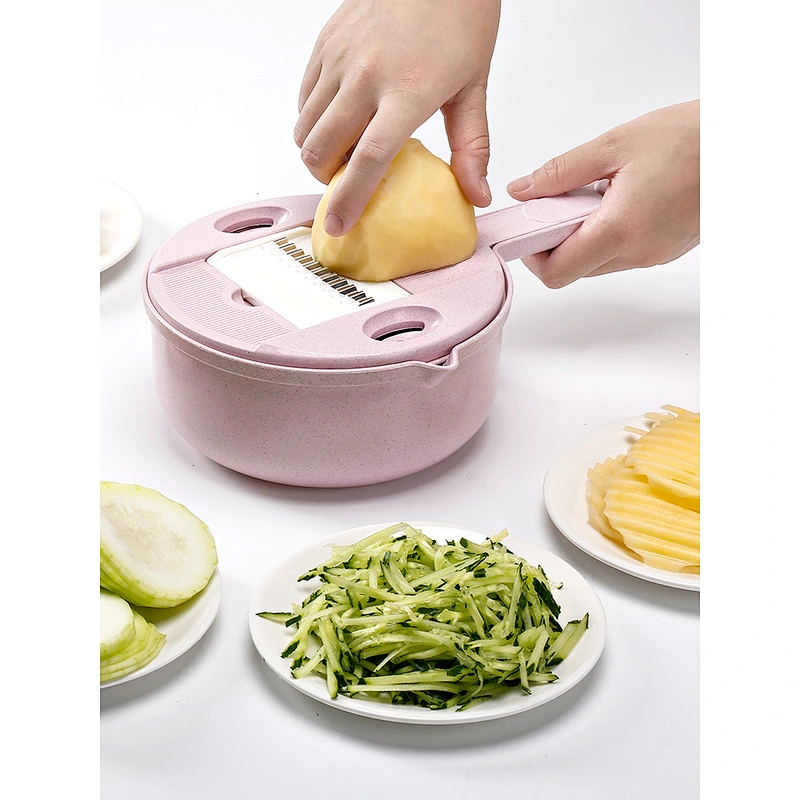 9 in 1 plastic mini food vegetable fruit pull cutter slicer dicer online