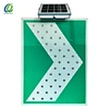 Solar powered LED flashing light warning signs traffic sign