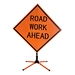 Roll up banner portable customizable reflective traffic sign