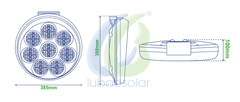 LB-8000 SUNFLOWER solar flasher light