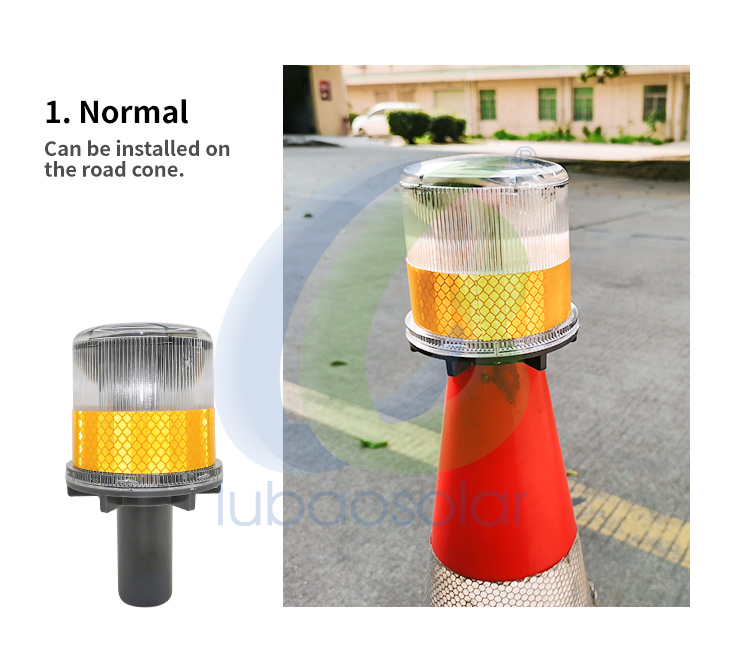 LB-6010 Solar road cone light