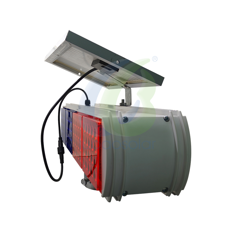 LB-L19 Standard model/Deluxe model Red and blue solar led strobe lights