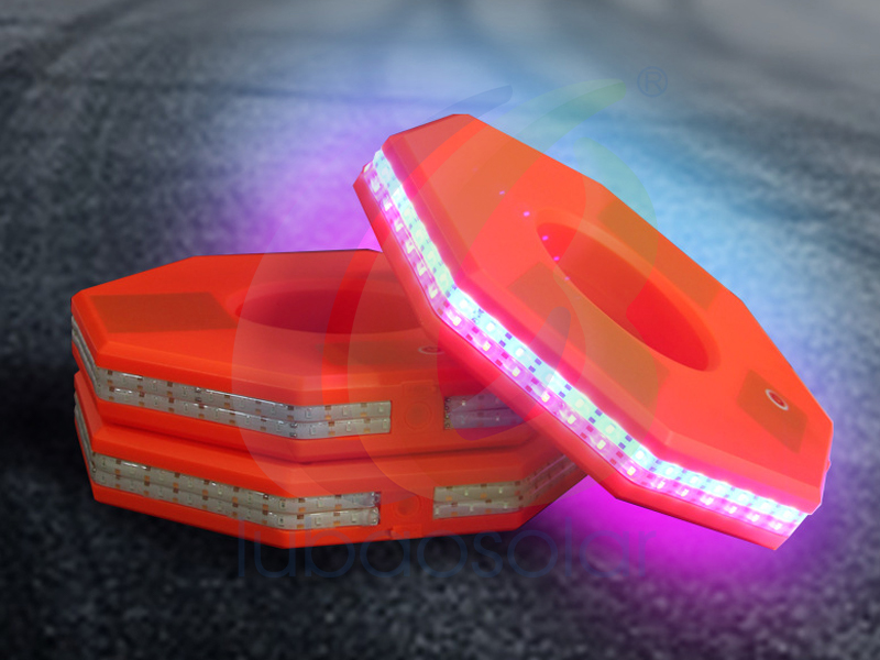 Road cone LED ring