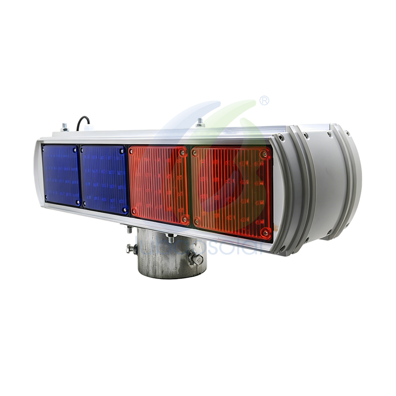 LB-L19 Standard model/Deluxe model Red and blue solar led strobe lights