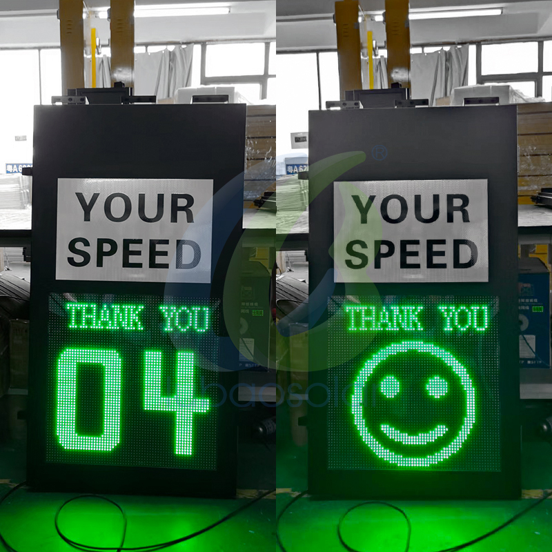 11060 Radar speed sign digital speed limit sign with customizable patterns