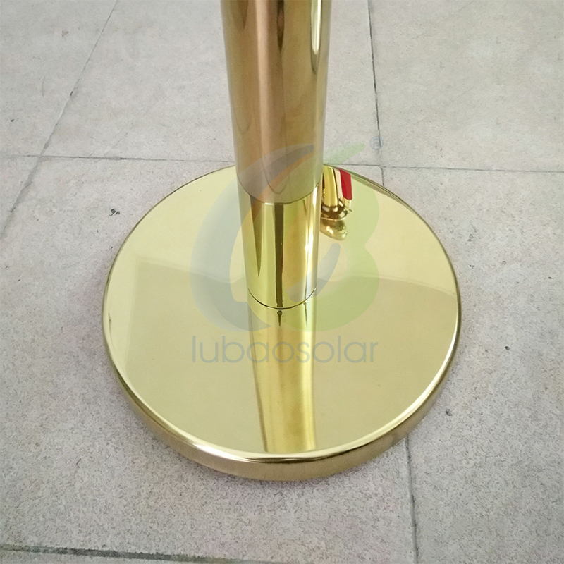 LB-BB05 Stainless steel double layer crowd control stanchion retractable belt stanchions