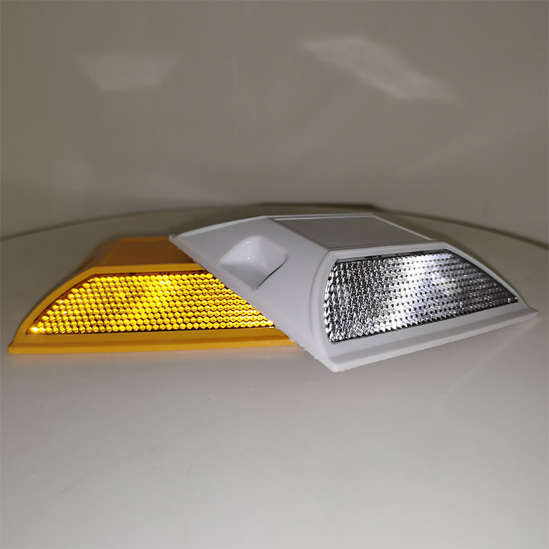 Plastic raised cat eye reflective road marker