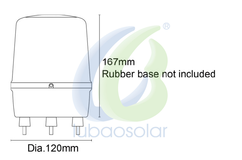 RB-120 120mm Halogen/LED rotary warning light rotating light led rotating beacon light