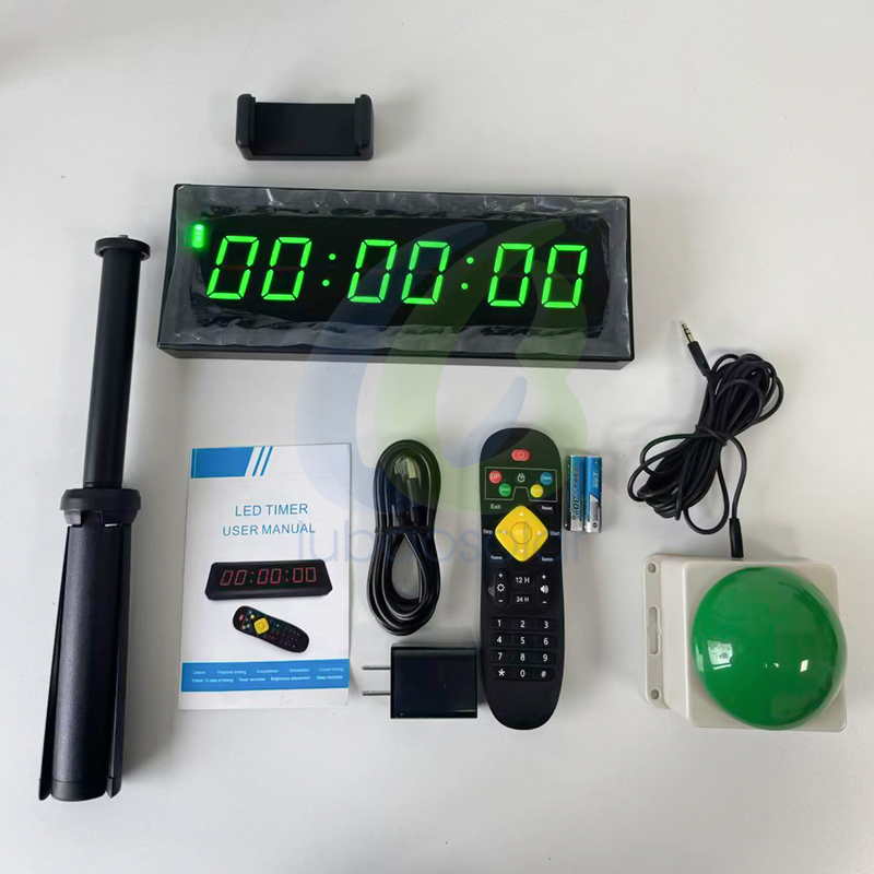 Portable countdown timer clock count up timer with start/stop button